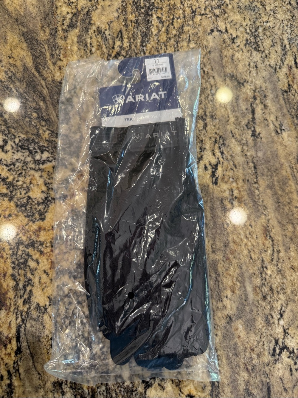 New Ariat Black Tek Grip Gloves